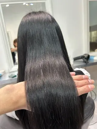 ロング tatsuya新宿 縮毛矯正/髪質改善のヘアスタイル
