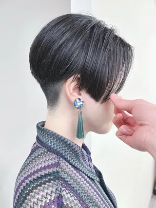 ショート ボブ/ゆるふわ ボブパーマ/とういのヘアスタイル