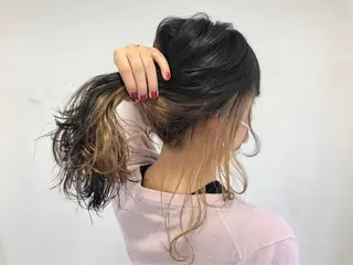 セミロング カラー マツエクモデル 安藤裕子のマツエク・マツパデザイン