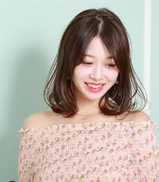 ミディアム カラー 尾澤 尚希のヘアスタイル