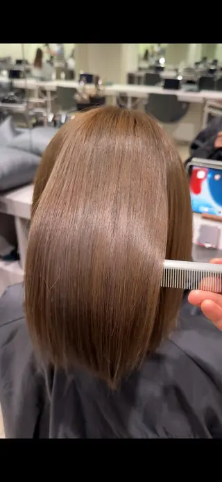 ミディアム カラー 年齢悩みを全て解消/ 白髪と癖毛 松本雄光のヘアスタイル