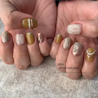 ネイル AERA nail shino🐱⸝꙳のネイルデザイン