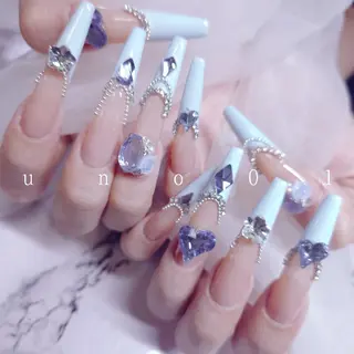 ネイル 梅田🦄中崎町🩵 u n o 0 1のネイルデザイン