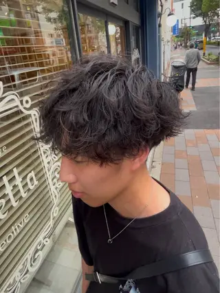 パーマ メンズ ヤシロケンタ メンズ特化のヘアスタイル