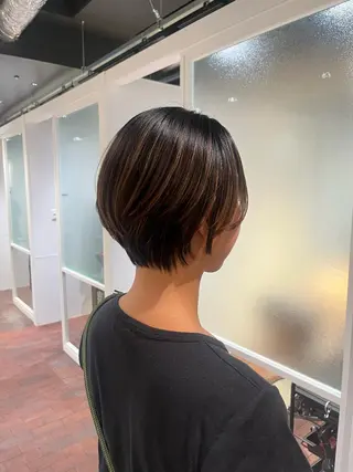 ショート マンツーマン 縮毛矯正/マユコのヘアスタイル