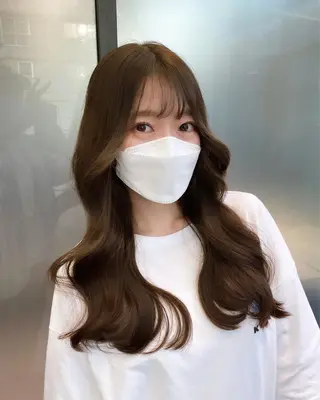 ミディアム カラー 韓国ヘア 店長NEGIのヘアスタイル