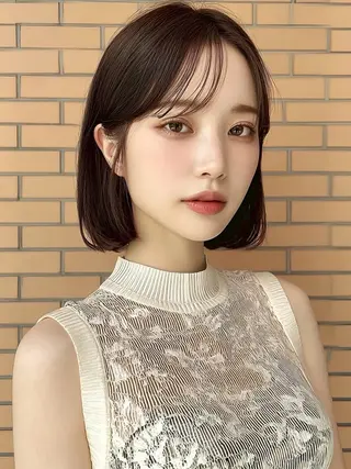 ミディアム 岡田 望愛🫧のヘアスタイル