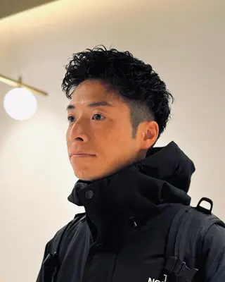 パーマ メンズ メンズショート 丸山 航輝のヘアスタイル