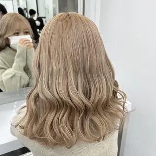 カラー ヘアアレンジ セミロング 公式PARADE💐 池袋💐のヘアスタイル