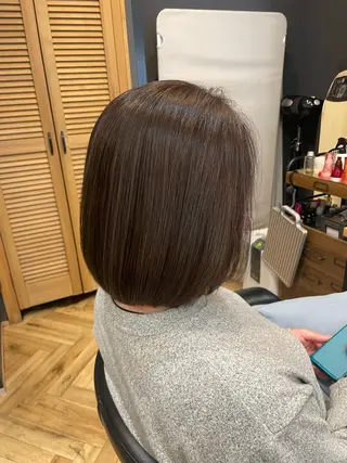 ショート 鎌取/透明感カラー /ボブ/顔まわりのヘアスタイル