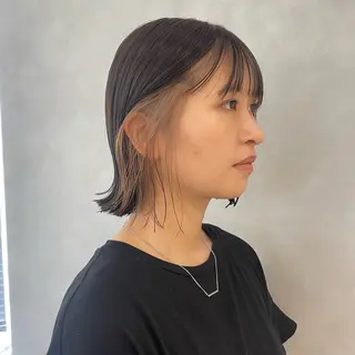 ミディアム カラー ヘアアレンジ 🎀ダブルカラーレイ ヤーyuuri🎀のヘアスタイル