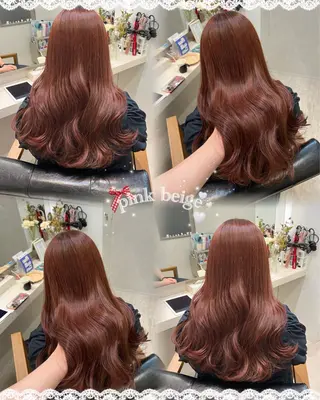 セミロング カラー 菅村 緋莉🎀ガーリーヘアのヘアスタイル