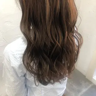 ロング カラー パーマ 眠れるヘッドスパ✨ chacoのヘアスタイル