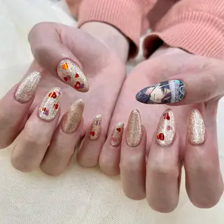 ロング 池袋痛ネイル Nok. 渡辺のネイルデザイン