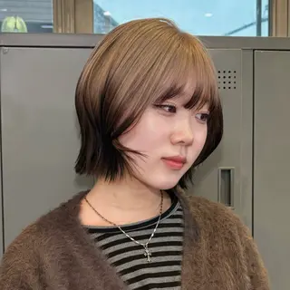 ミディアム カラー 最強デザインカラー/ ブリーチ/アヤミ🌟のヘアスタイル