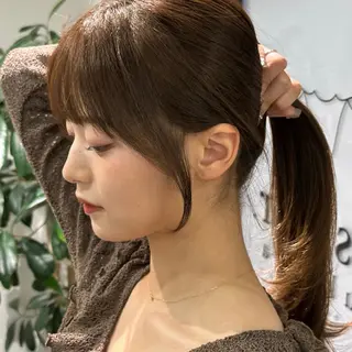 ロング カラー マエダルイ🌐 レイヤースタイルのヘアスタイル