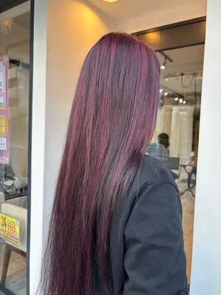 ロング hair make powder 薮本のヘアスタイル