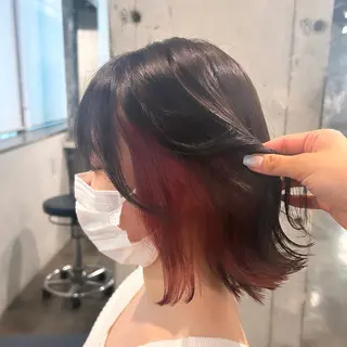 ミディアム 横浜美容室/透明感 カラー/レイヤーのヘアスタイル