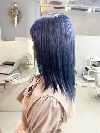 ミディアム カラー 前橋 姫奈のヘアスタイル