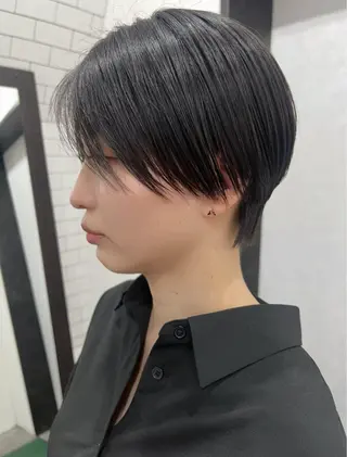 ショート 紙屋町ショート /ボブ　パーマ河内蓮のヘアスタイル