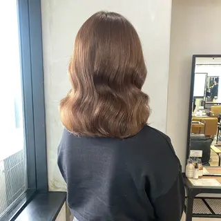 セミロング カラー otoha✳︎ くすみ艶カラーのヘアスタイル