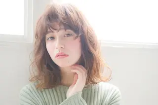 ミディアム カラー 中村 美穂のヘアスタイル