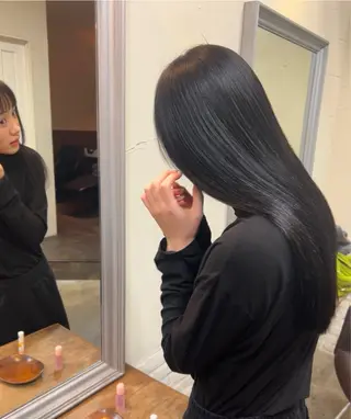 セミロング カラー kaho🐏🦩 テストモデル募集中のヘアスタイル