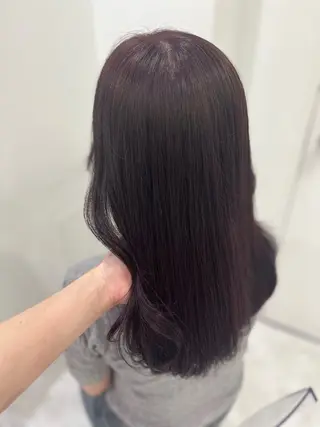 セミロング カラー ガーリー♡女の子っぽ ヘア♡ピンクカラー♡のヘアスタイル