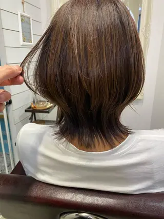 ミディアム 西尾 隆介のヘアスタイル