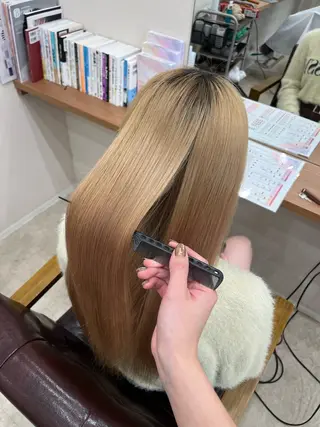 ロング mei/艶髪/透明感 カラー/ヘアセットのヘアスタイル