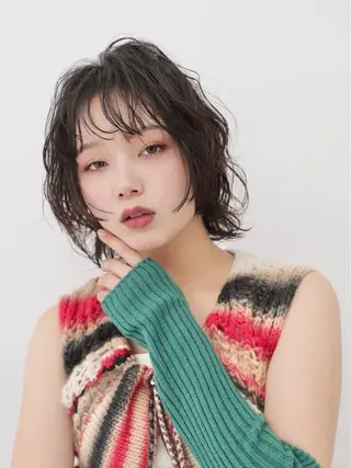 ショート パーマ ✨店長 鈴木輝✨のヘアスタイル