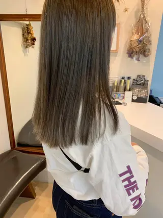 セミロング カラー クニモトハルナ ボブ/柔らかカラーのヘアスタイル