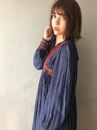 ミディアム カラー 🟩くすみカラー/ボ ブ/ショート/大司のヘアスタイル