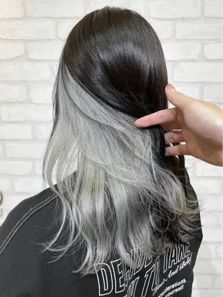 セミロング カラー 💎メンズカット/ 透明感　吉田拓海💎のヘアスタイル