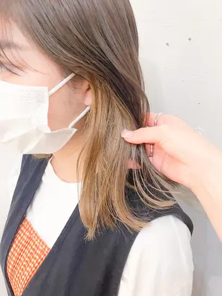 ミディアム カラー ✨カラー支持No.1 🧸ワキ カナコ🧸のヘアスタイル
