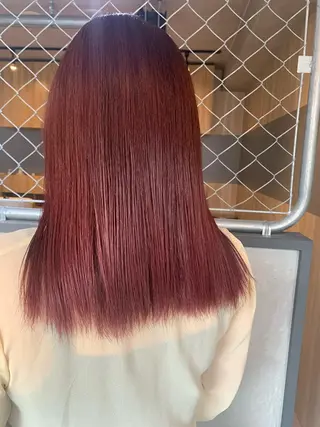 セミロング カラー lena🎀 透明感カラー/韓国風のヘアスタイル