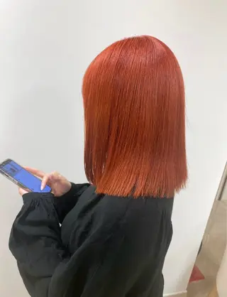セミロング カラー 艶髪 黄金比みくのヘアスタイル