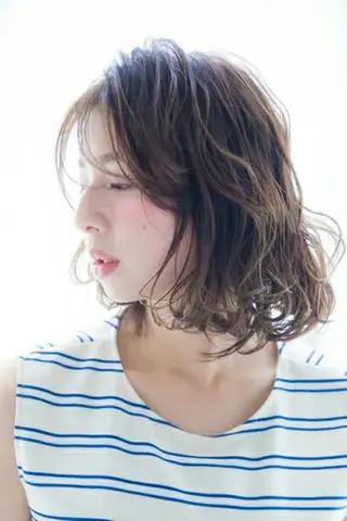 ミディアム パーマ カラー ヘアアレンジ マツエク・マツパ ネイル タナカ *歴10年以上*のヘアスタイル