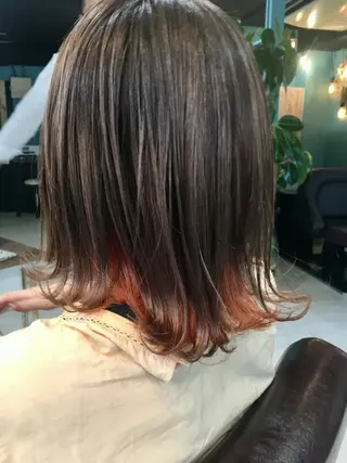 ミディアム 末石 智のヘアスタイル