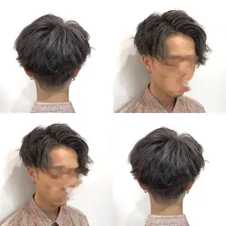 ショート カラー パーマ メンズ 高橋胡桃🪽 ディレクターのヘアスタイル