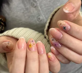 ネイル By moonネイル 🌷ワンホン/韓国風のネイルデザイン