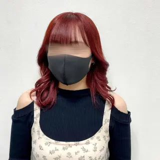 ミディアム カラー 🧸くまがい りお🤍のヘアスタイル