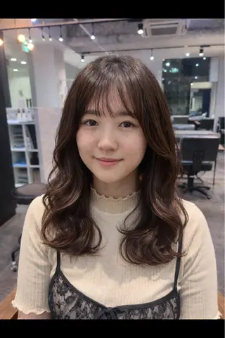 セミロング カラー AVANCE.PRODUCED by EGAO所属・🍒似合わせカット /艶感カラー/長谷のヘアスタイル