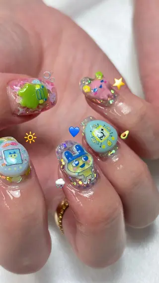 ネイル FlyingSeep 🫧Kaho🍒💟のネイルデザイン