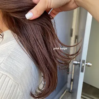 ミディアム カラー レイヤーカット 韓国ヘアayameのヘアスタイル