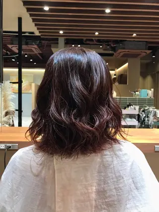 セミロング 山崎 光瑠のヘアスタイル