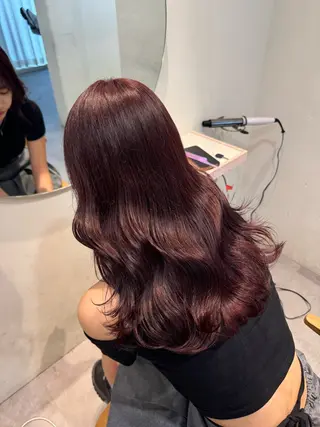セミロング カラー ayaka♡ 柔らかカラーのヘアスタイル