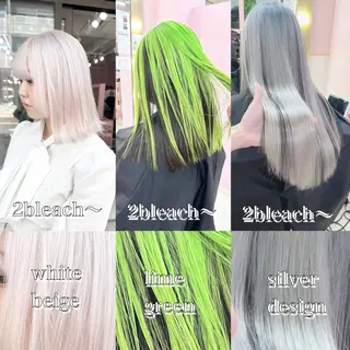 ミディアム カラー ❄️💛エクステ ブリーチ❄️yukiのヘアスタイル