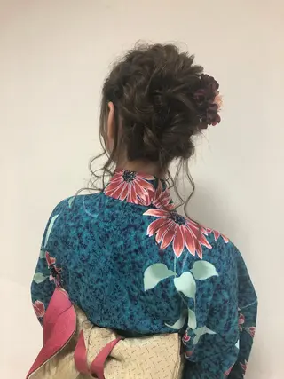 ロング カラー ヘアアレンジ enurk店 🍋 M I K U  *のその他イメージ