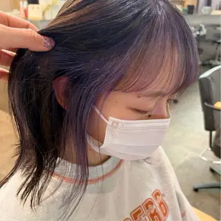 ミディアム カラー 透明感カラー/ ネイル💅まりなのヘアスタイル